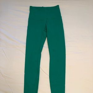 Lululemon Wunder Under Green Leggings (sz 6)